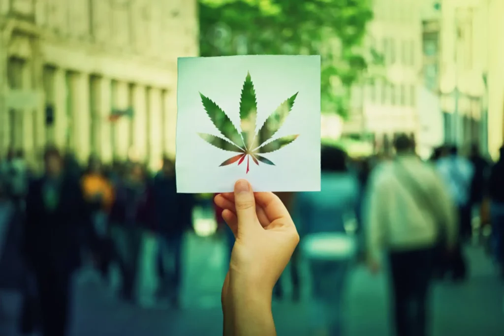 cannabis leaf cut out